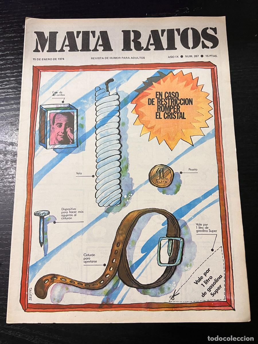 Zeitschriften: MATA RATOS. REVISTA DE HUMOR PARA ADULTOS. N&ordm; 267. ENERO, 1974.EN CASO DE RESTRICCION ROMPER CRISTAL