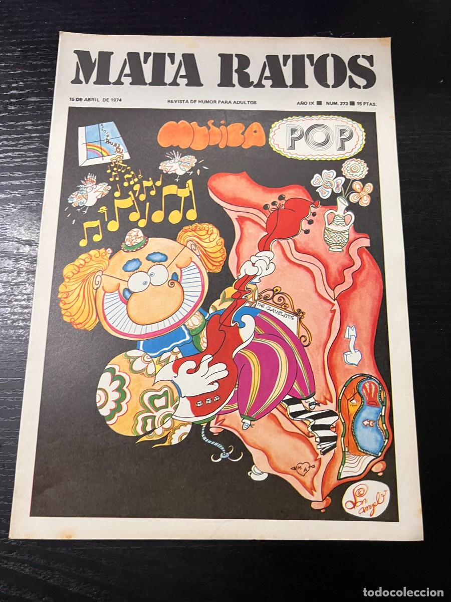 Journals: MATA RATOS. REVISTA DE HUMOR PARA ADULTOS. N&ordm; 273. ABRIL, 1974. MUSICA POP
