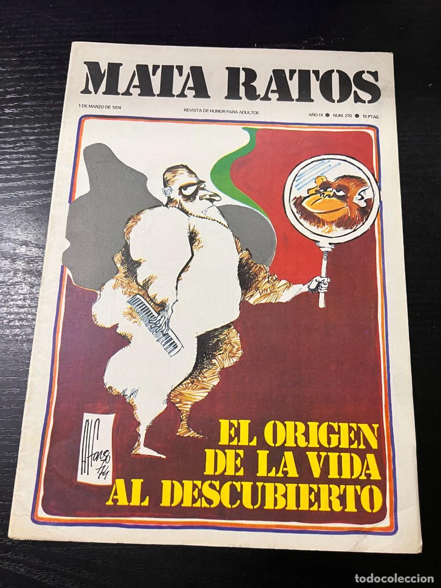 Journals: MATA RATOS. REVISTA DE HUMOR PARA ADULTOS. N&ordm; 270. MARZO, 1974. EL ORIGEN DE LA VIDA AL DESCUBIERTO