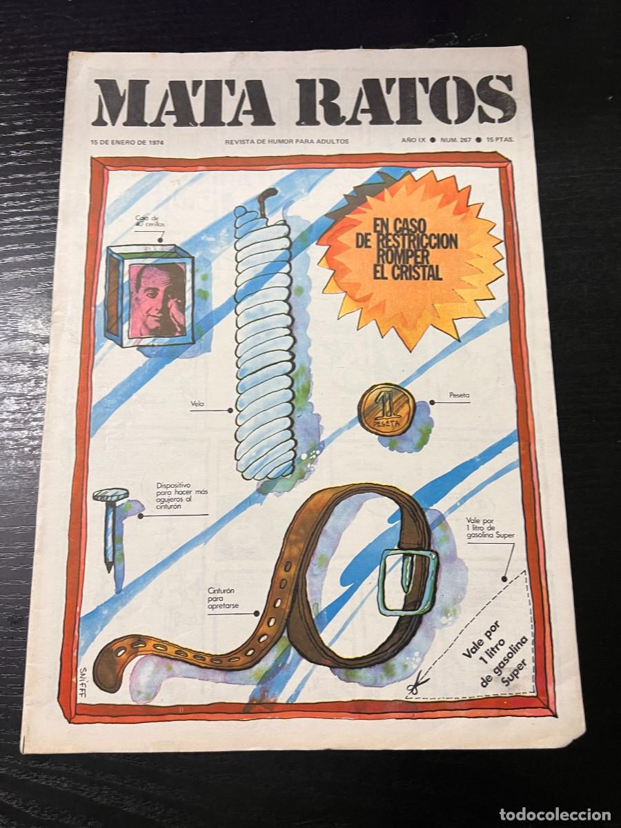 Zeitschriften: MATA RATOS. REVISTA DE HUMOR PARA ADULTOS. N&ordm; 267. ENERO, 1974.EN CASO DE RESTRICCION ROMPER CRISTAL