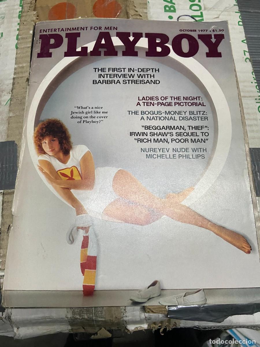 Journals: REVISTA PLAYBOY VOL 24 # 10 OCTUBRE 1977 BARBRA STREISAND MICHELLE PHILLIPS KRISTINE WINDER POSTER