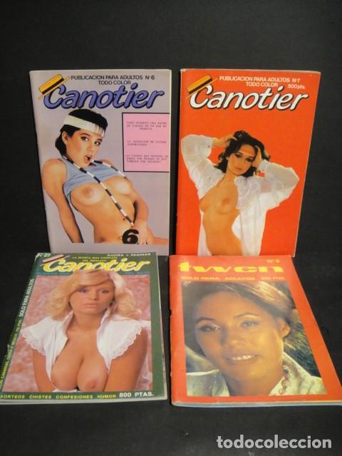 Revistas: 4 revistas para adultos - canotier , twen