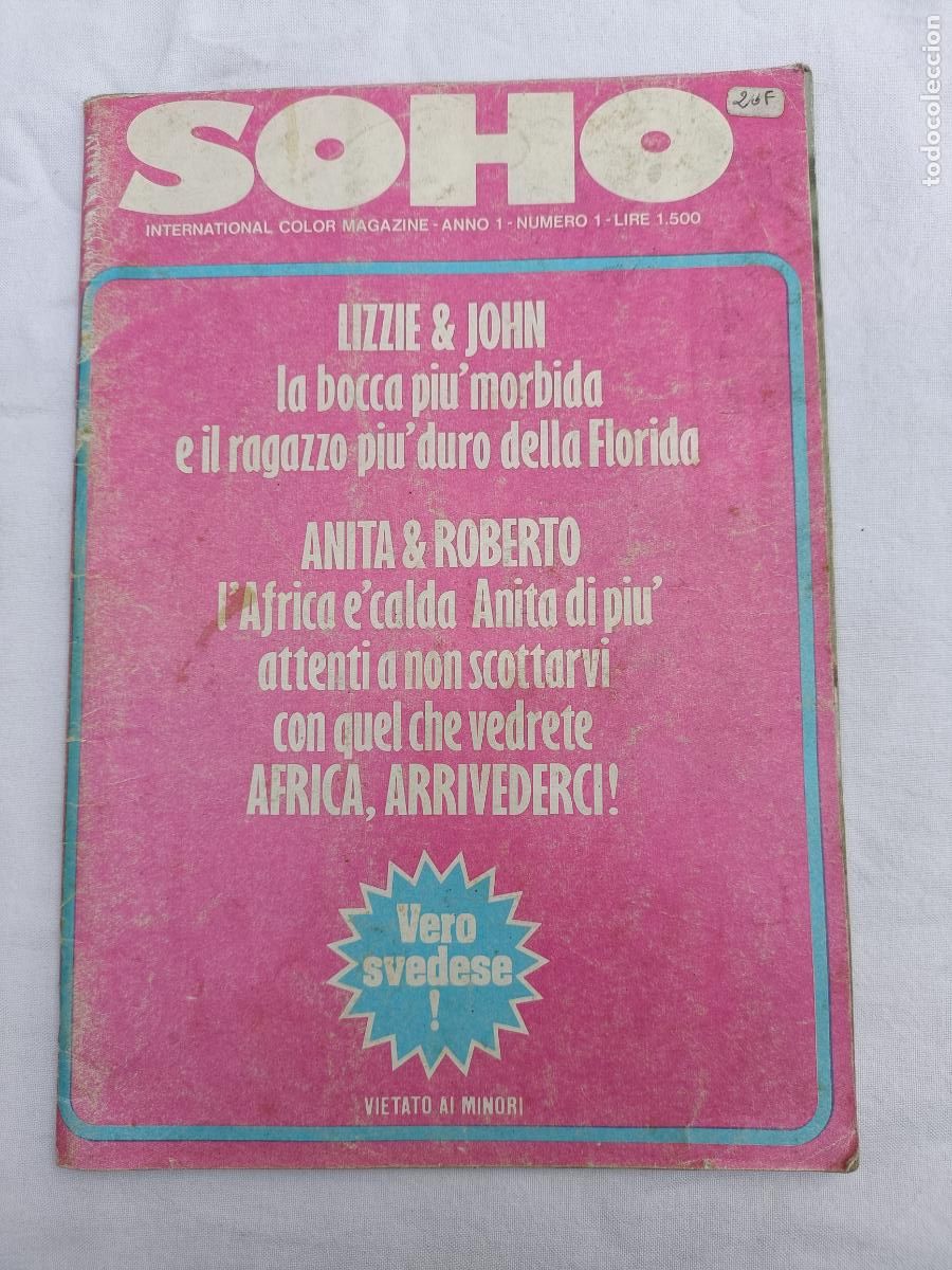 Zeitschriften: SOHO INTERNATIONAL COLOR MAGAZINE ANNO 1 NUMERO 1. EROTICA. PORNO. ADULTOS