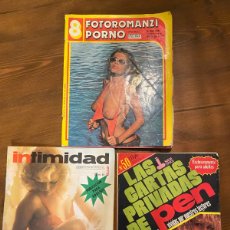 Revistas: LOTE DE 3 REVISTAS PORNO EROTICOS AÑOS 80