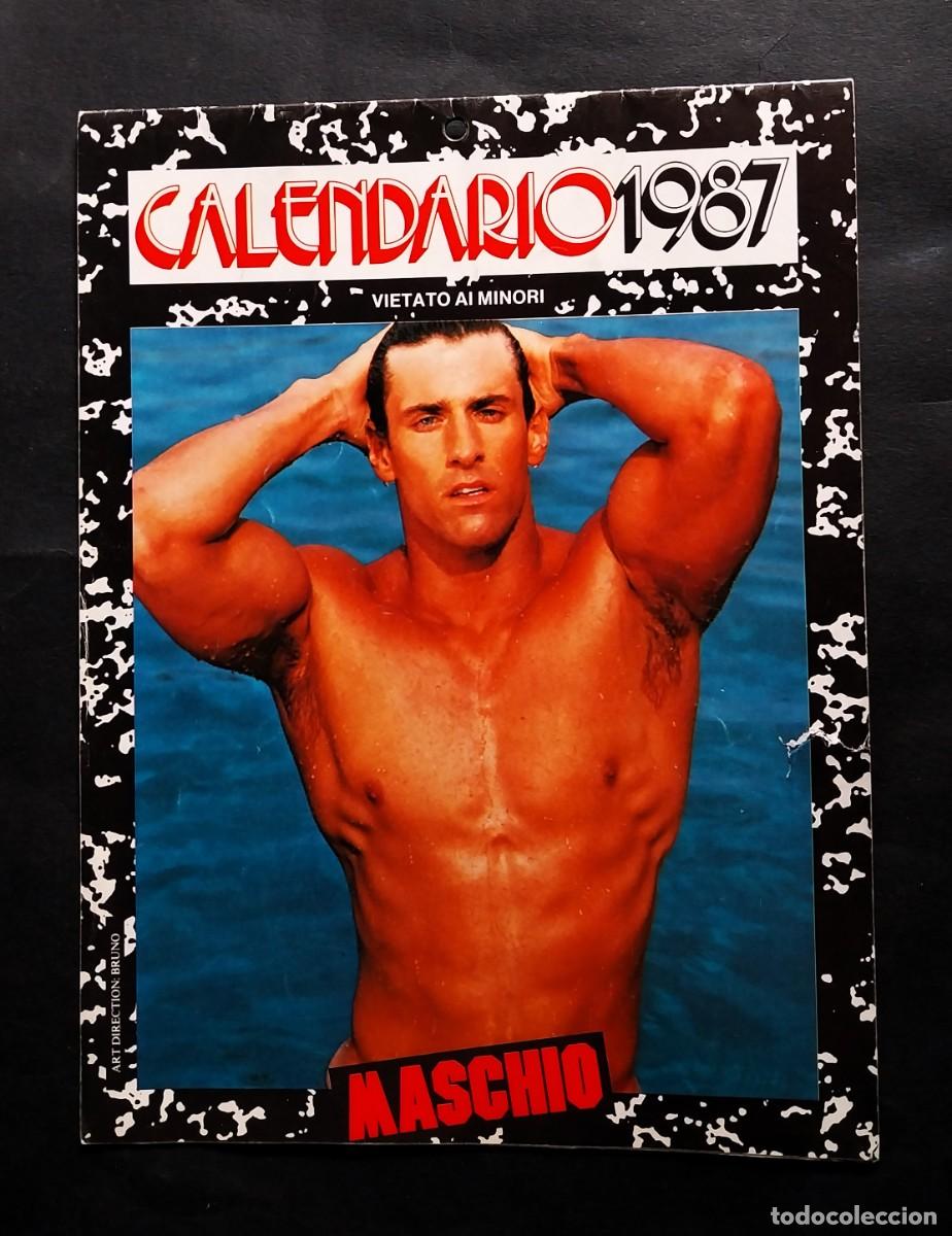 Journals: CALENDARIO VINTAGE MASCHIO 1986 - MODELLI GAY - FULL FRONTAL - LGBT