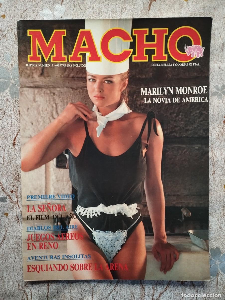 Revistas: Revista Erotica MACHO EPOCA 2 N&ordm; 15 / MARILYN MONROE, SILVIA TORTOSA, ESQUIANDO EN LA ARENA
