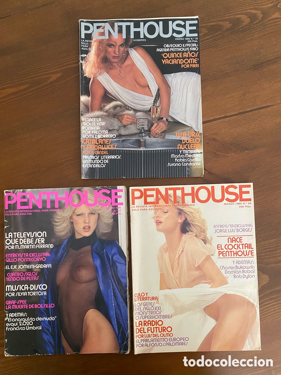 3 revistas penthouse 1980 porno eroticas - Compra venta en todocoleccion