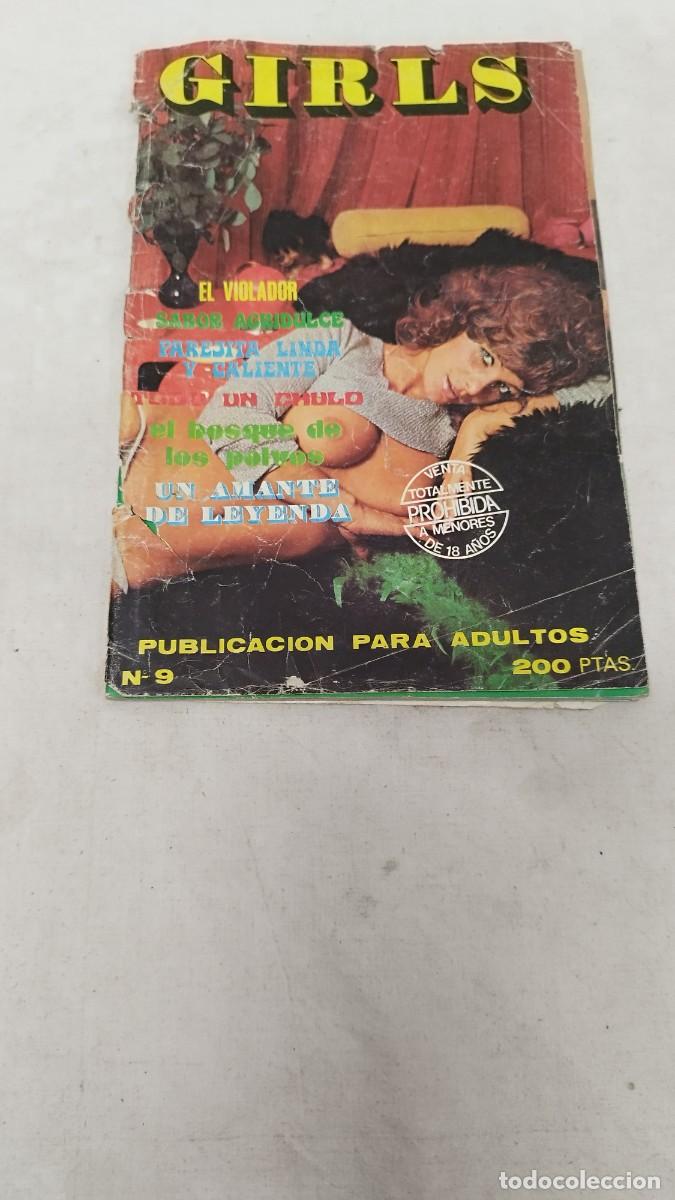 Journals: Antigua revista Girls N&deg;9 a&ntilde;o 1978, revista er&oacute;tica porno para adultos