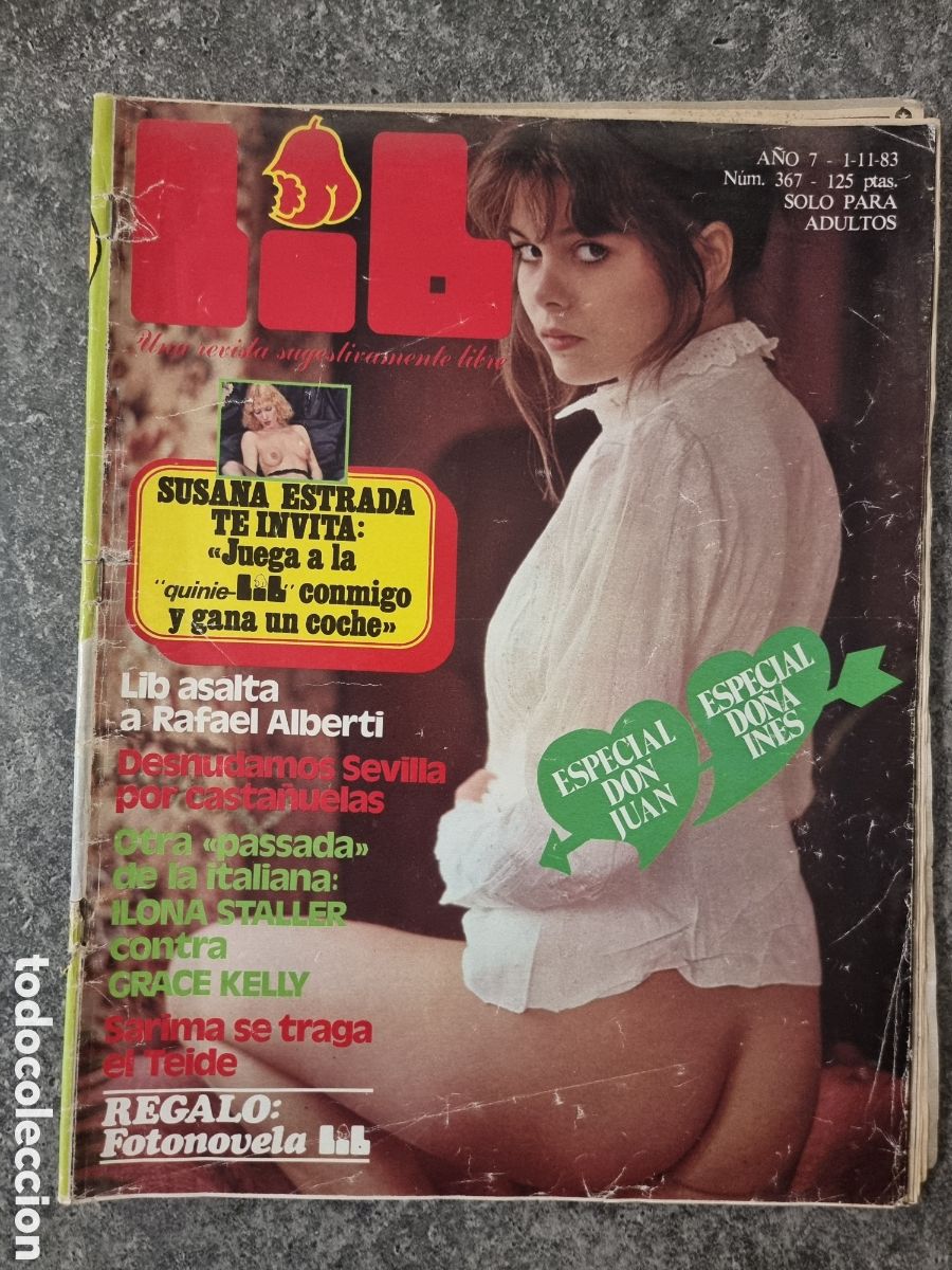 Magazines: Revista Er&oacute;tica LIB - N&ordm; 367 - Pedro Almod&oacute;var Ilona Staller Cicciolina