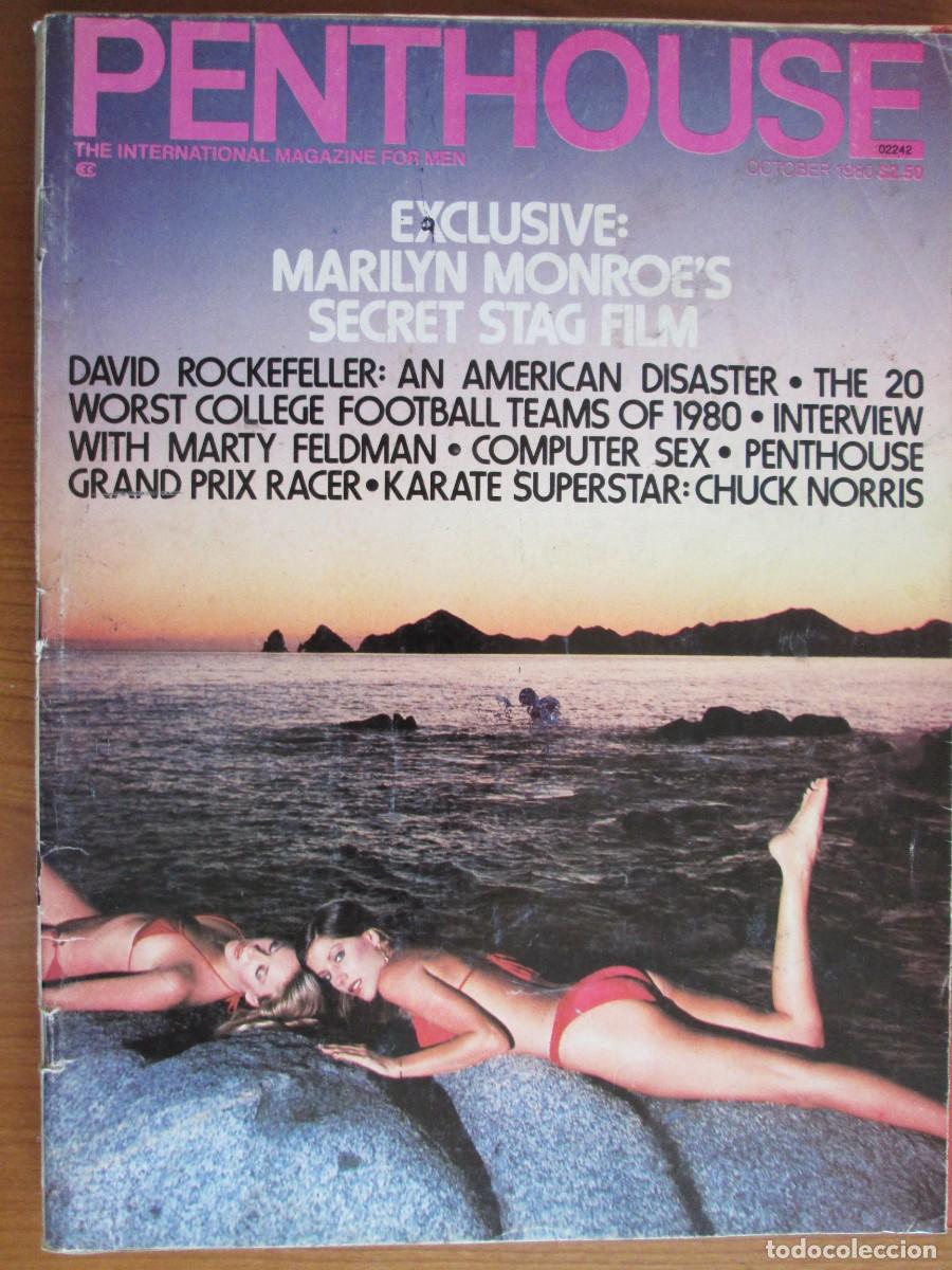 Journals: Revista Penthouse edici&oacute; USA. Marilyn Monroe. October 1980. Buen estado