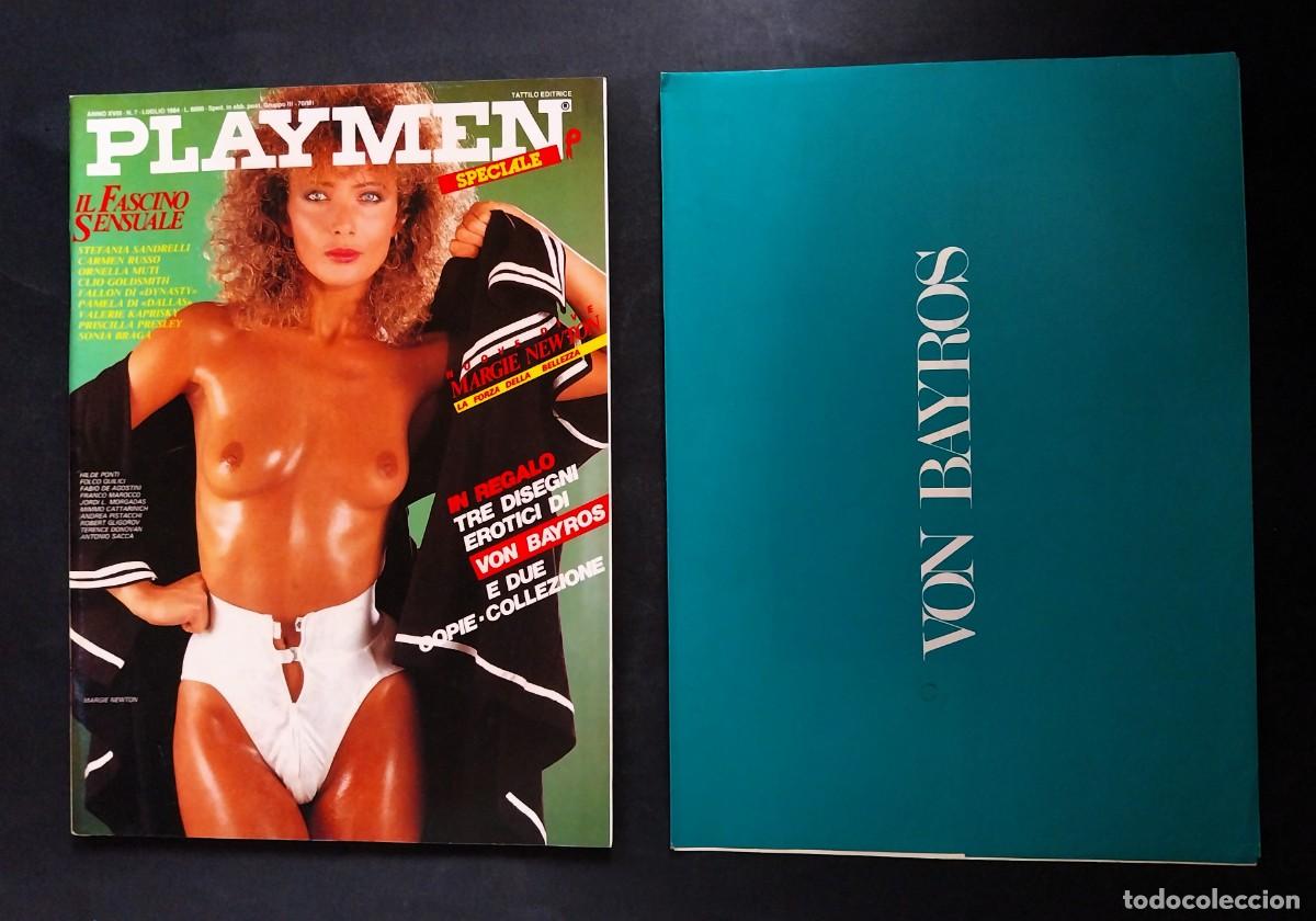 Journals: PLAYMEN LUGLIO 1984 + DISEGNI EROTICI VON BAYROS MARGIE NEWTON CARMEN RUSSO ORNELLA MUTI SANDRELLI
