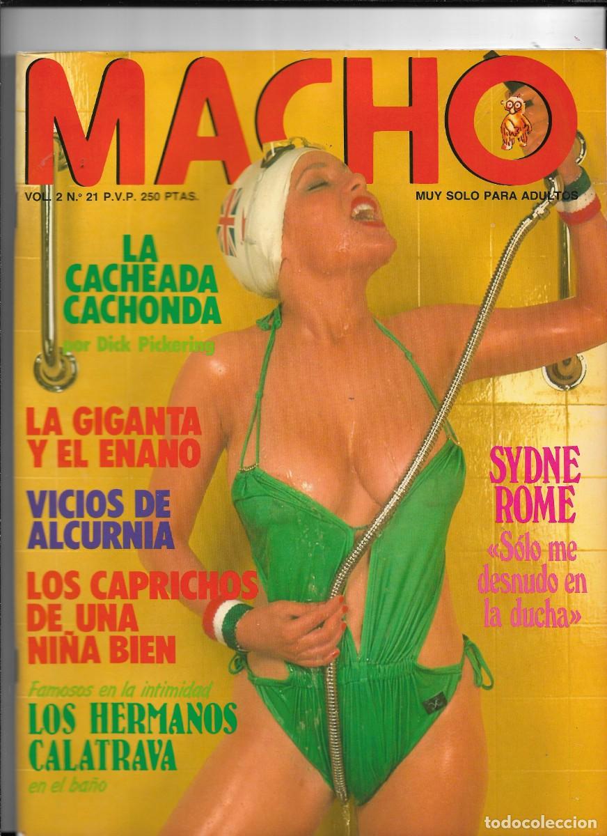 Journals: Macho N&ordm; 21 contiene 114 p&aacute;ginas de Erotograf&iacute;as a todo color Sydne Rome y los hermanos Calatrava