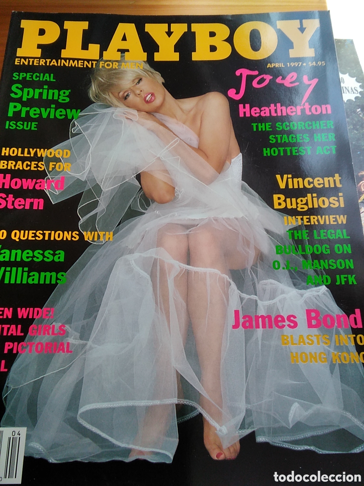 Zeitschriften: Playboy americano mensual revista er&oacute;tica desnudos mujeres 1997 abril Leggy Joey Heatherton