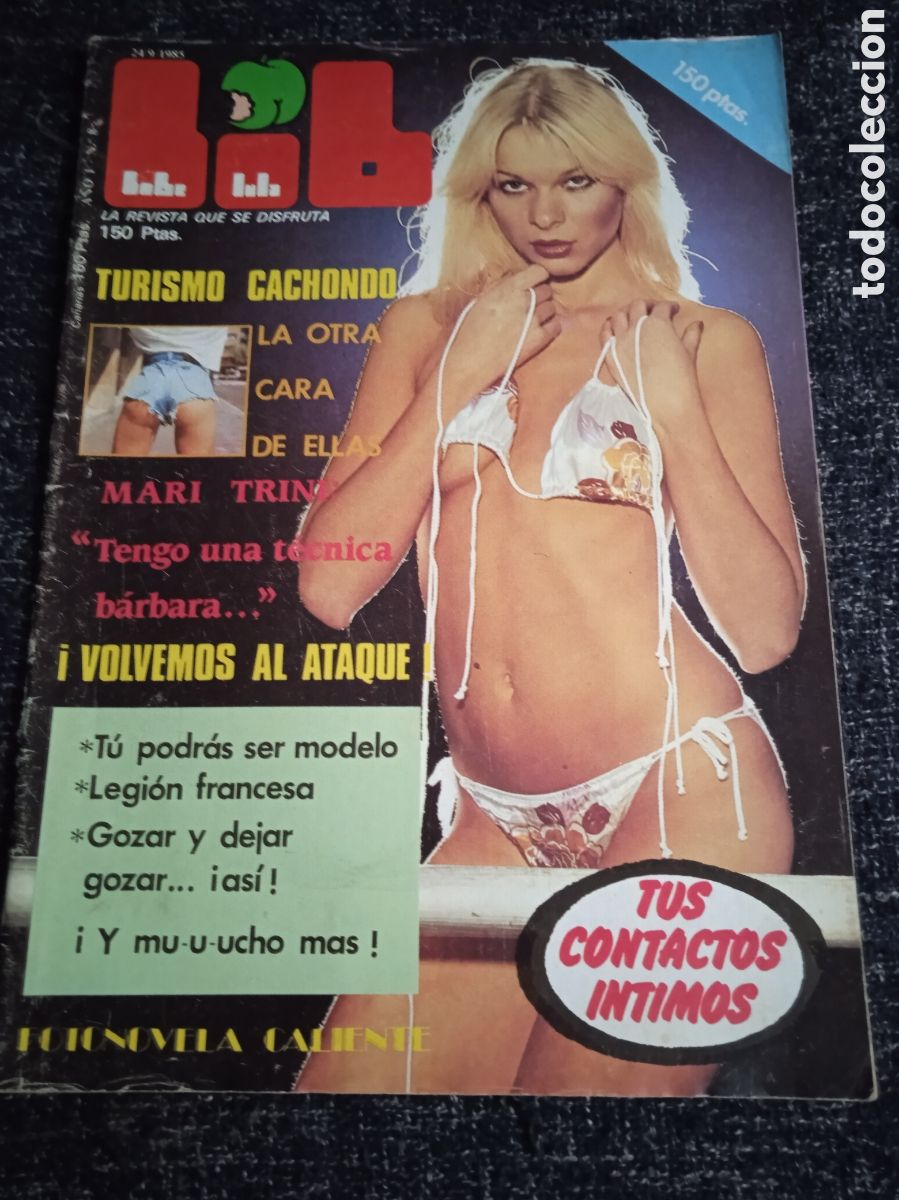 Journals: LIB, EDITADA 1985 - NATALIA MISTRAL - MARI TRINI - MINA SANCHEZ - revista erotica
