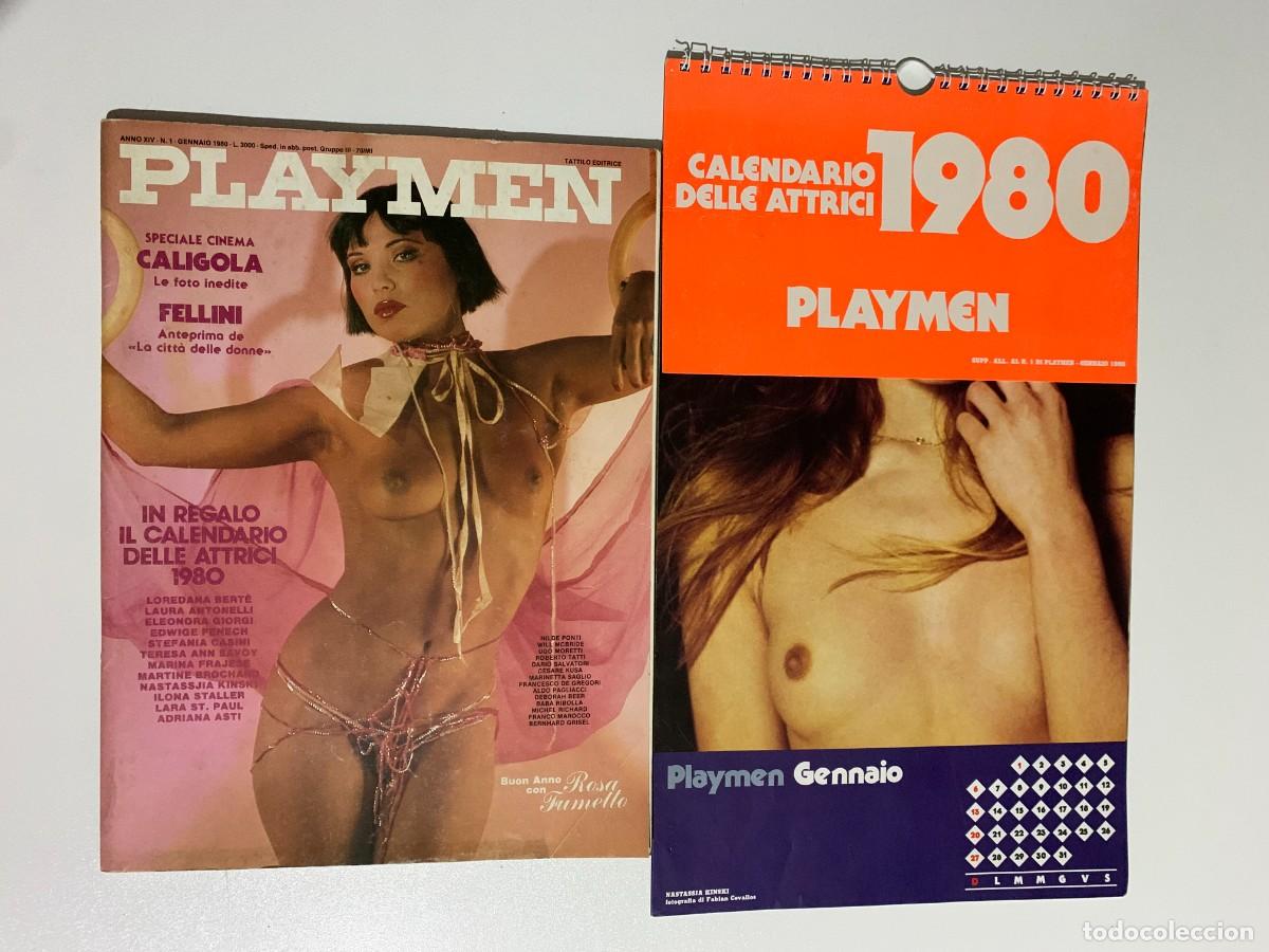Zeitschriften: PLAYMEN N.1 GENNAIO 1980 + CALENDAR ROSA FUMETTO MARIA CHRISTINE TATTILO EDIZIONI