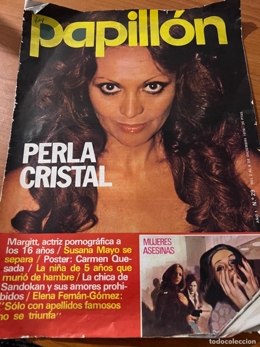 Journals: PAPILLON. DICIEMBRE 1976. PERLA CRISTAL. MARGITT ACTRIZ PORNOGRAFICA A LOS 16 A&Ntilde;OS.