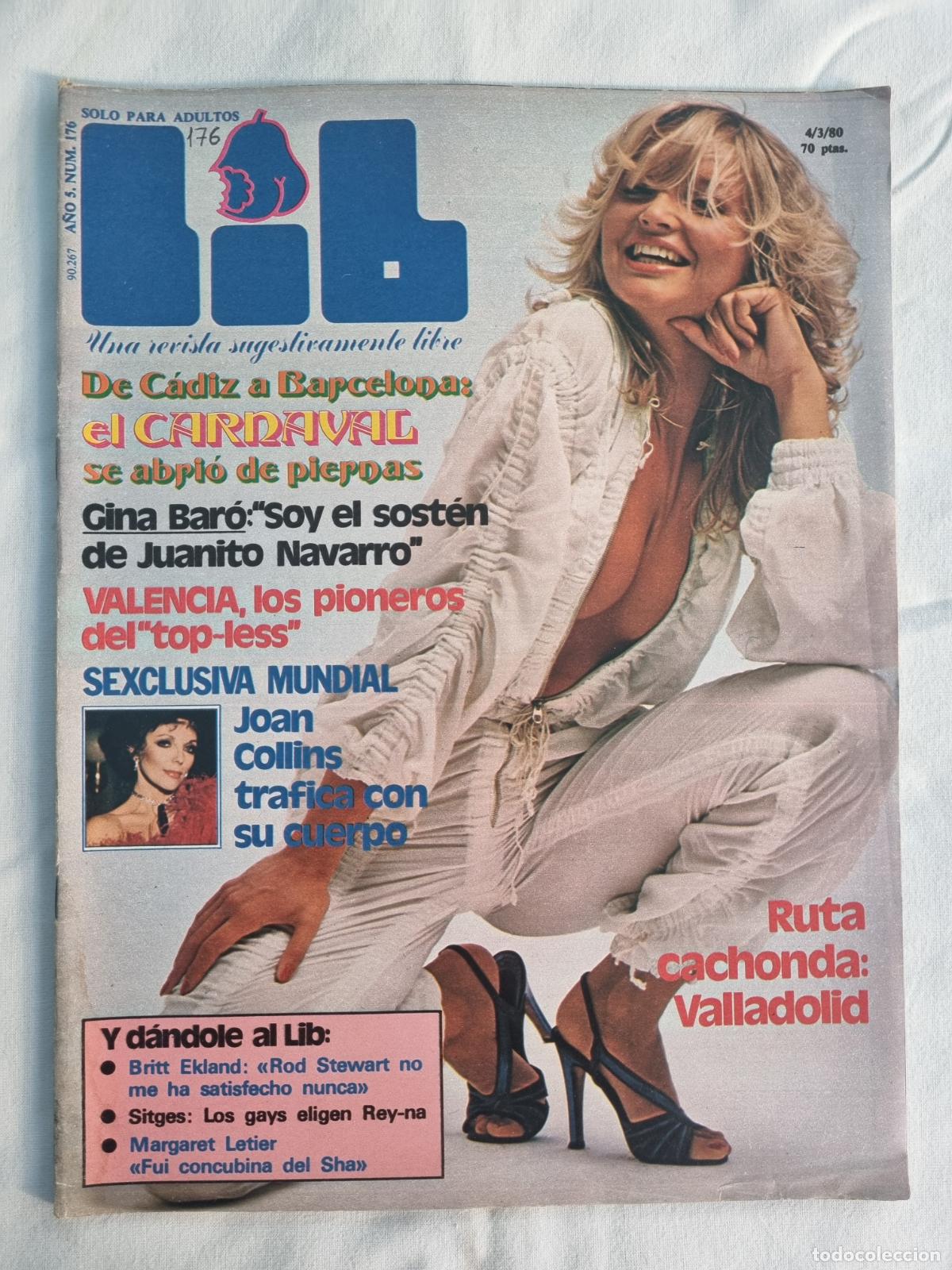 Journals: REVISTA LIB N&ordm;176: GINA BAR&Oacute;, JOAN COLLINS, BRITT EKLAND, MARGARET LETIER, CARNAVAL 1980, P&Oacute;STER