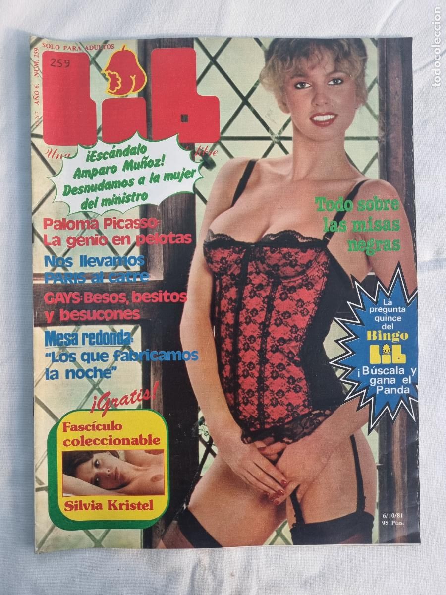 Journals: REVISTA LIB N&ordm;259: AMPARO MU&Ntilde;OZ, PALOMA PICASSO, BIRGIT STORT&Ouml;MS, BAGDAD, MISAS NEGRAS, P&Oacute;STER