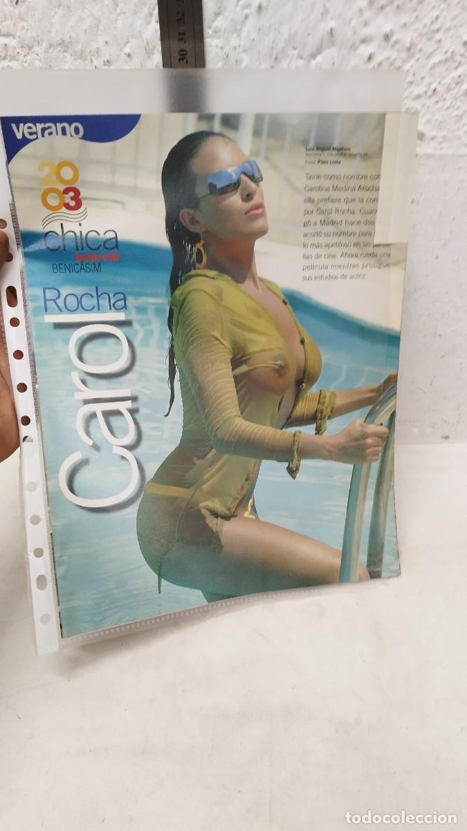 Journals: 1 hoja suelta de revista para adultos,er&oacute;tico mujer desnuda.Carol Rocha Benicasim