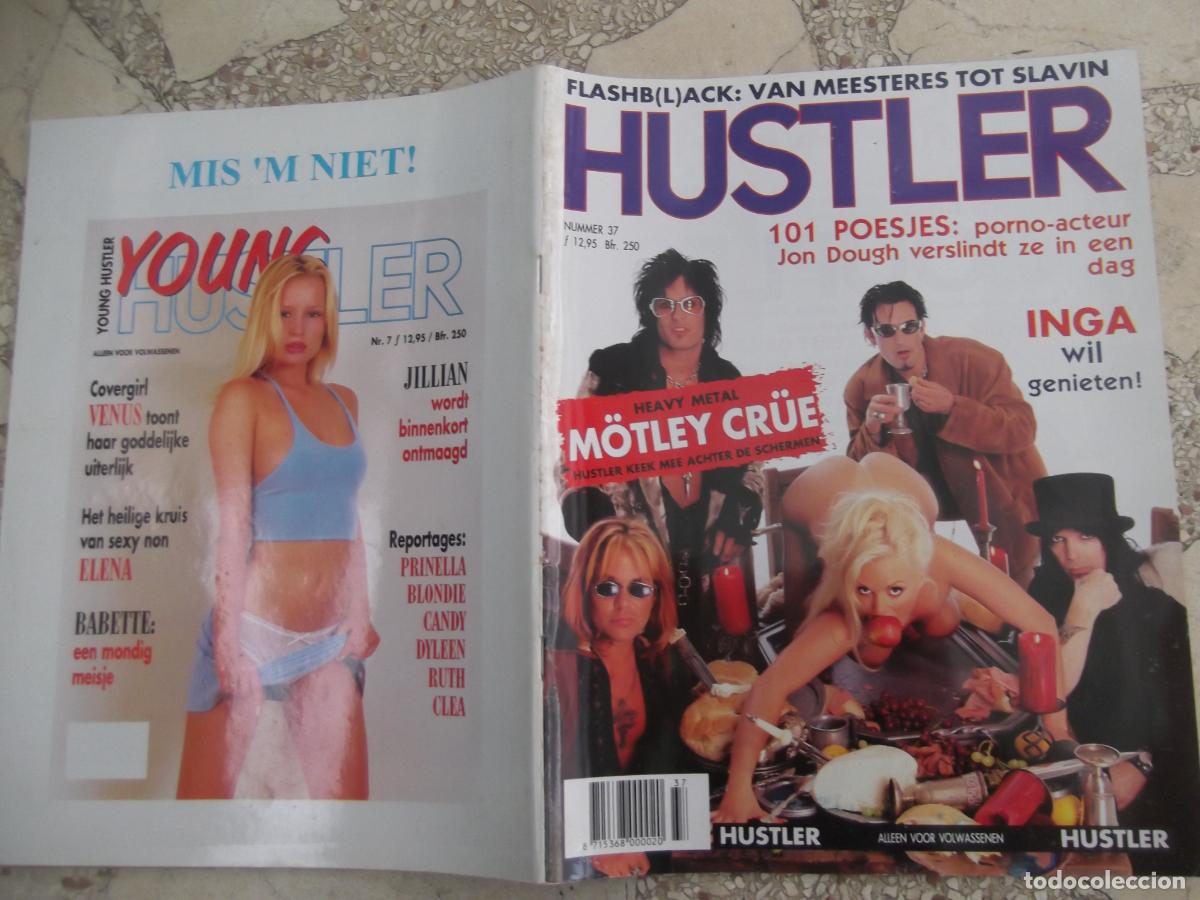 Zeitschriften: hustler n&ordm; 37 ,erotica holandesa, solo para adultos,motley crue