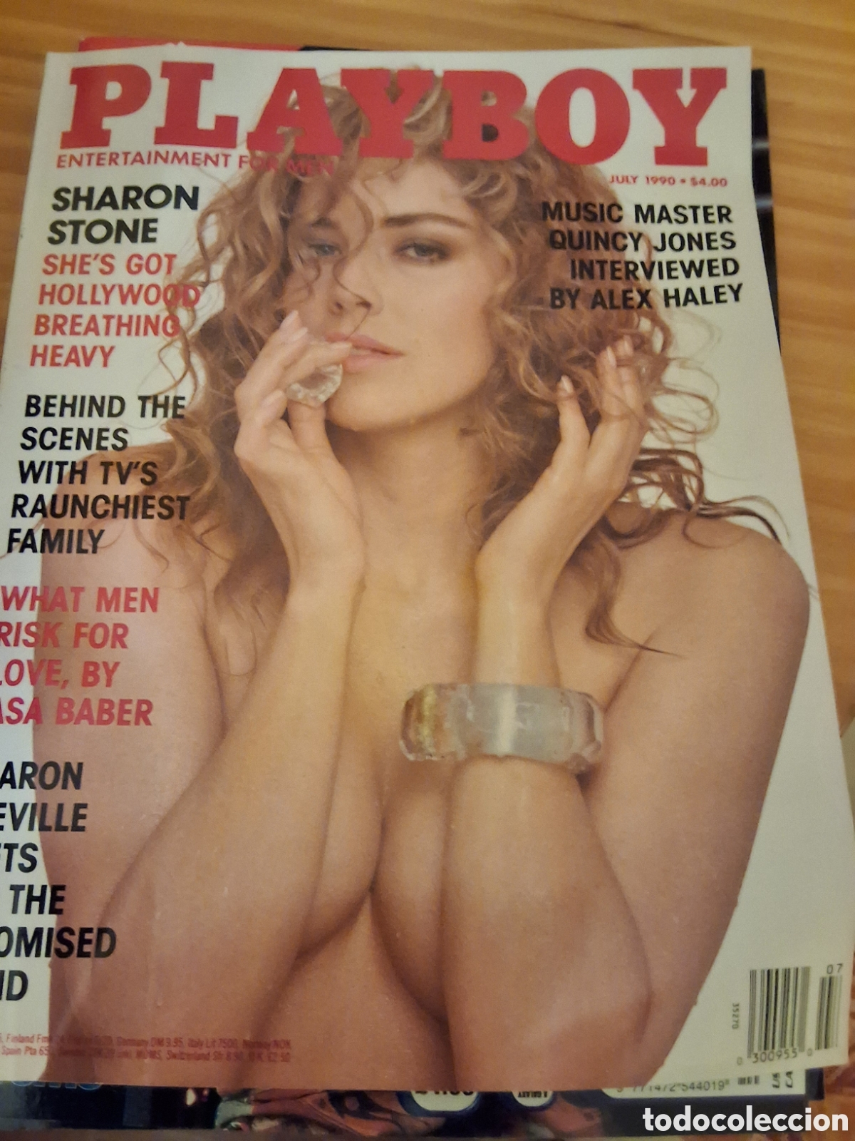 Journals: Playboy americano mensual revista erotica desnudos mujeres 1990/7 Sharon Stone