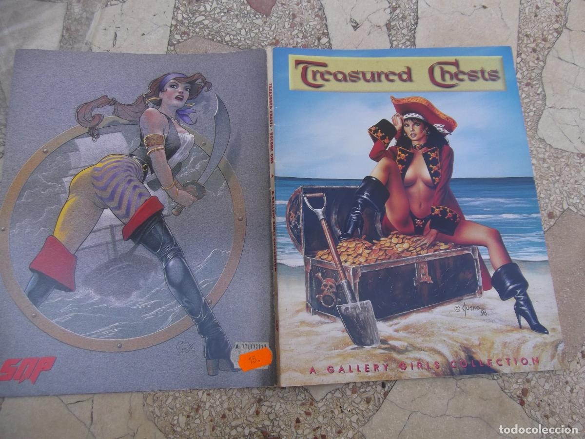 Magazines: Ilustraci&oacute;n, treasure chests, vol-one, gallery girls collection, pirate queens of the caribbean