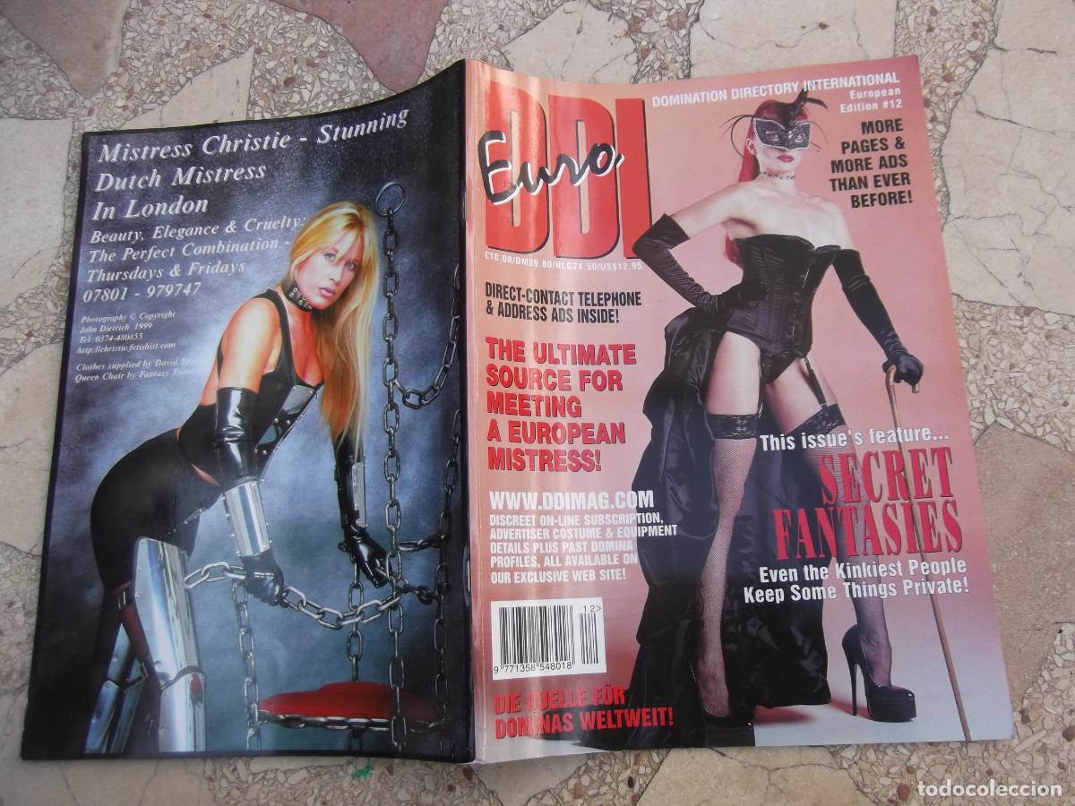 Journals: ddi, euro,n&ordm; 12, domination directory international, erotica sado en ingles ,solo para adultos