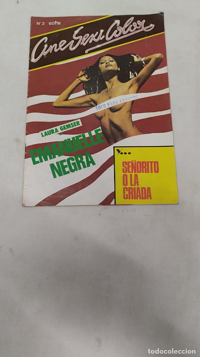 Zeitschriften: Antigua revista Cinesex Color N&deg;3, Laura Gemser es Emanuelle negra.