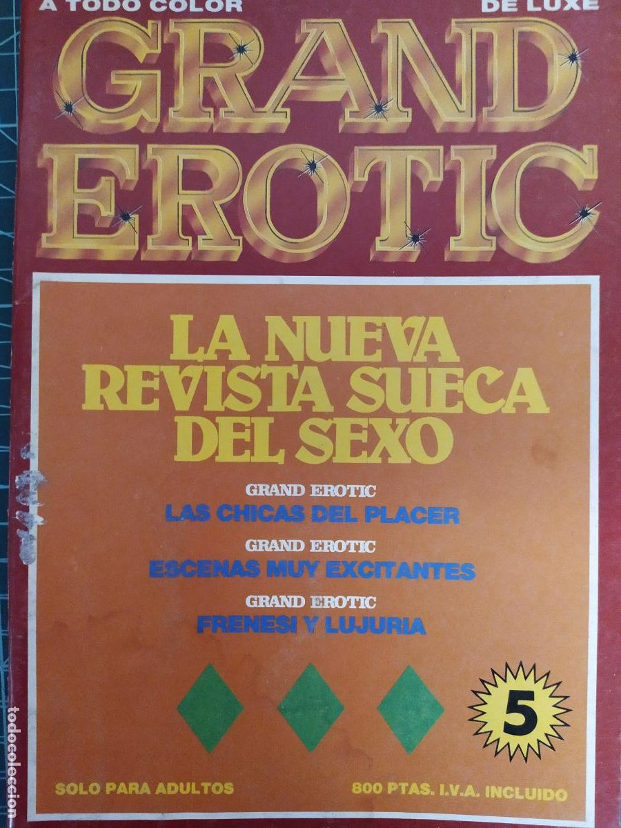 Revistas: REVISTA GRAND EROTIC N&ordm; 5 PORNO SOLO ADULTOS