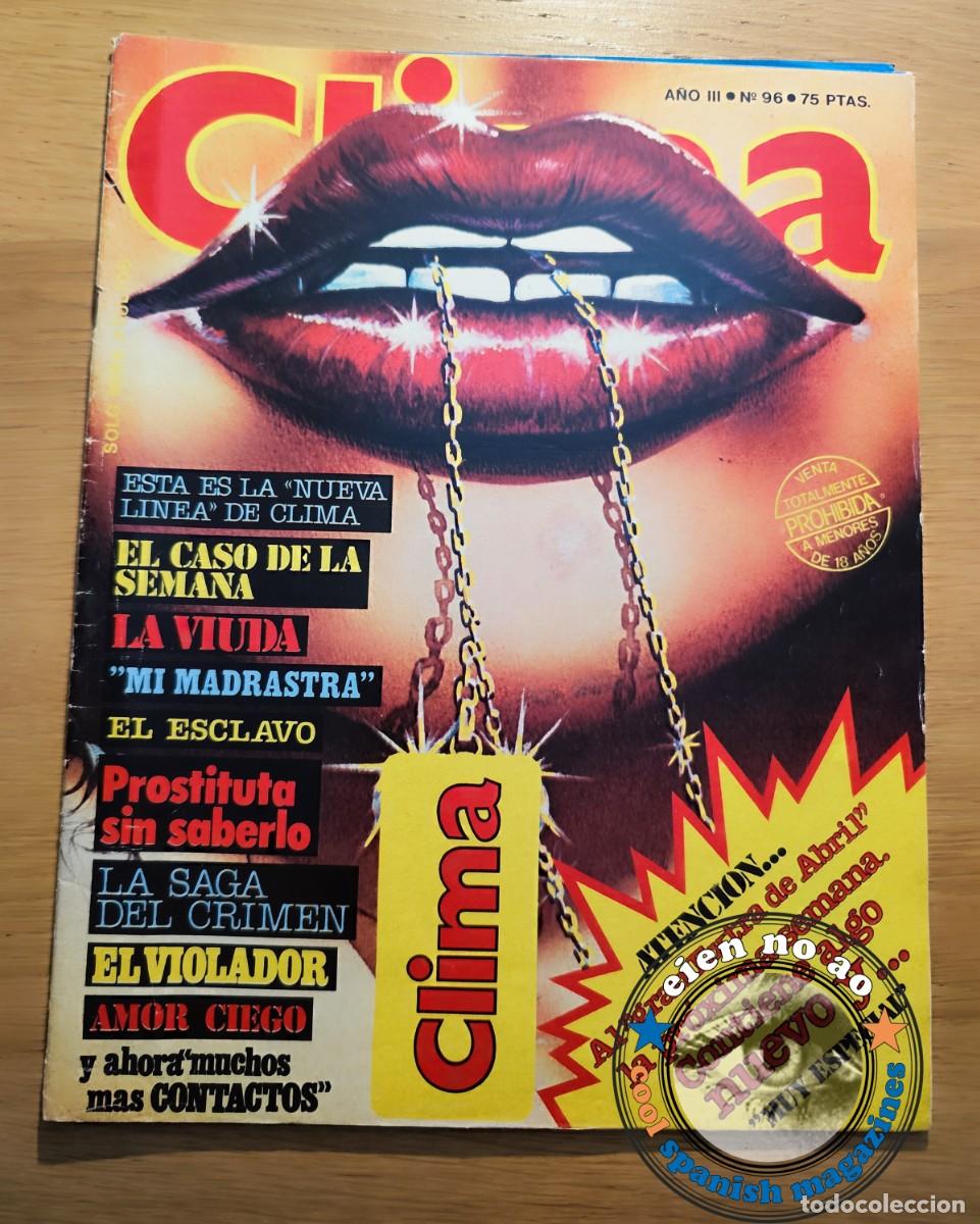 Magazines: CLIMA # 96 / 1981 ~ Revista porno-er&oacute;tica con fotos y relatos ~ Sadomasoquismo ~ Gummy Ruber