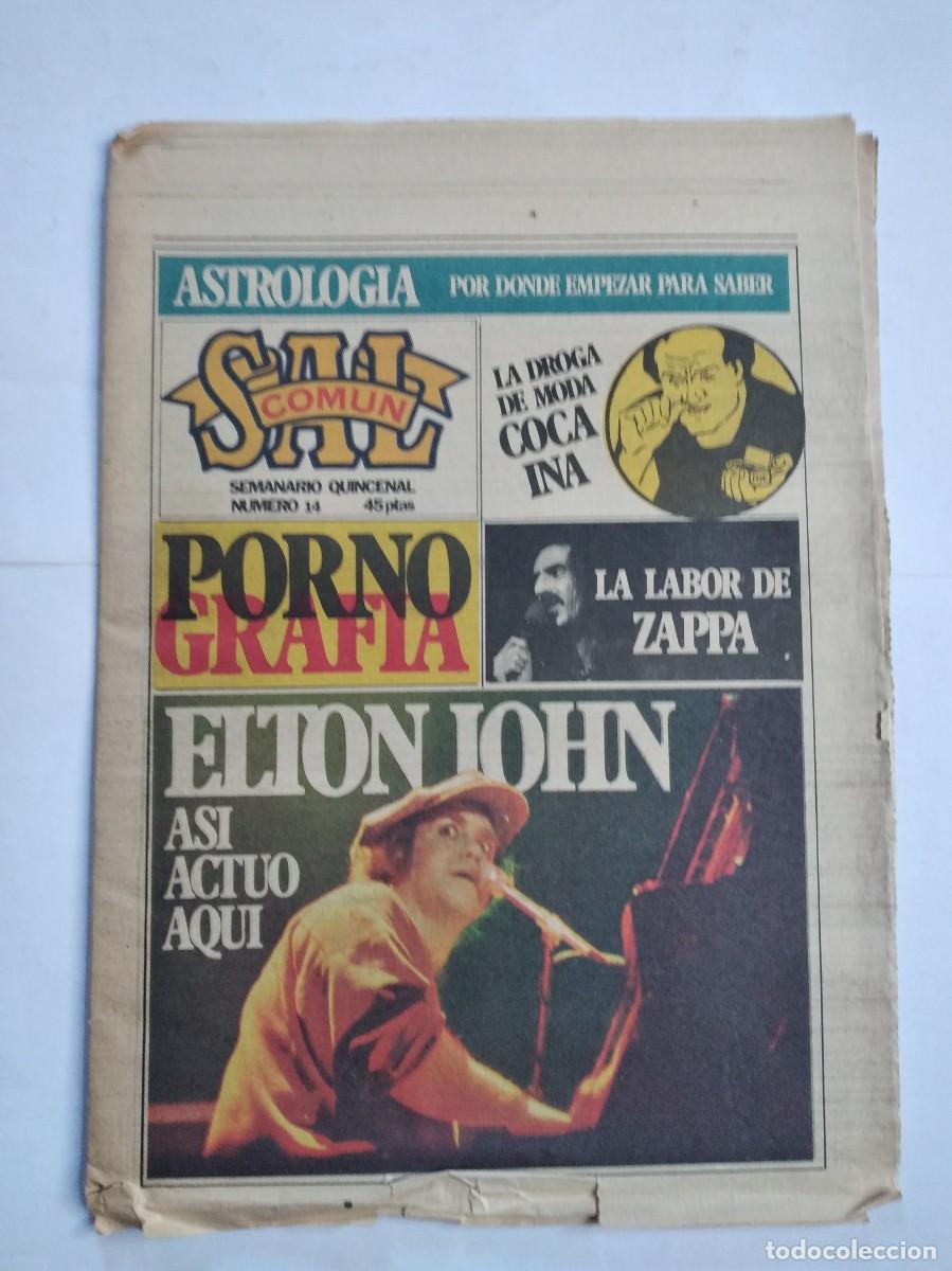 Revistas: SAL COM&Uacute;N N&ordm; 14 1978 ELTON JOHN PORNOGRAF&Iacute;A LA DROGA DE MODA COCAINA