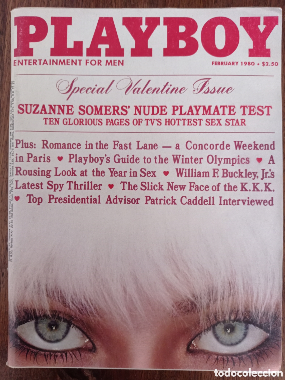 Revistas: PLAYBOY USA FEBRUARY 1980 SPECIAL VALENTINE ISSUE SUZANNE SOMMER`S