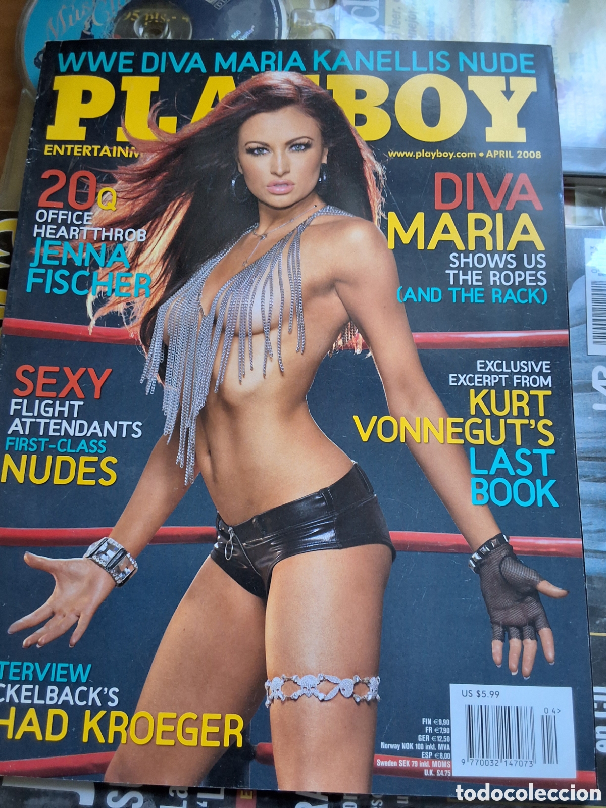 Journals: Playboy americano mensual revista erotica desnudos mujeres 2008/4 Maria Kanellis