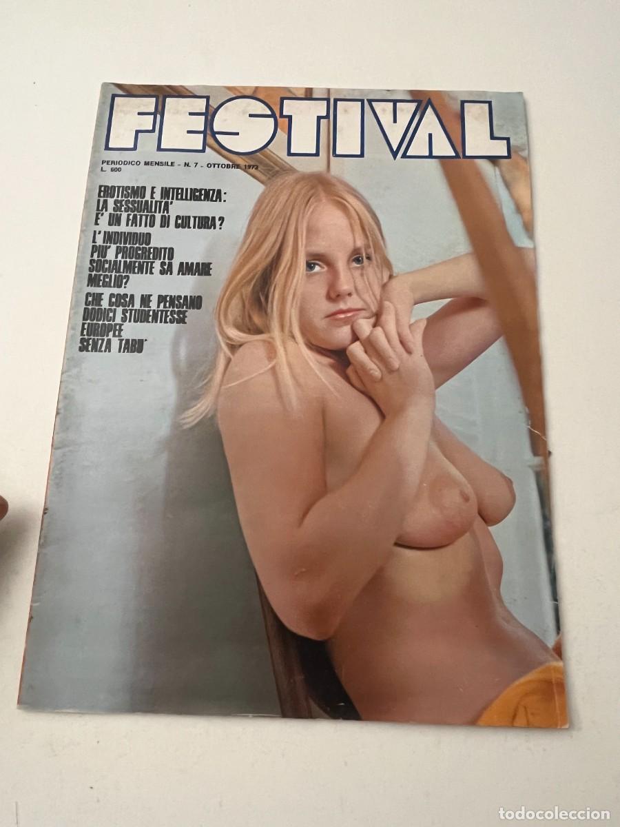 Riviste: (27/10/24)vintage magazine: FESTIVAL n.6 - young models -full page photos - (vedi foto)