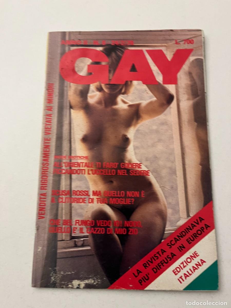 Revistas: (32/10/24) 1 Italian vintage magazine GAY n.8 -bizzarre-orgy-lesbian-gay-(vedi foto)