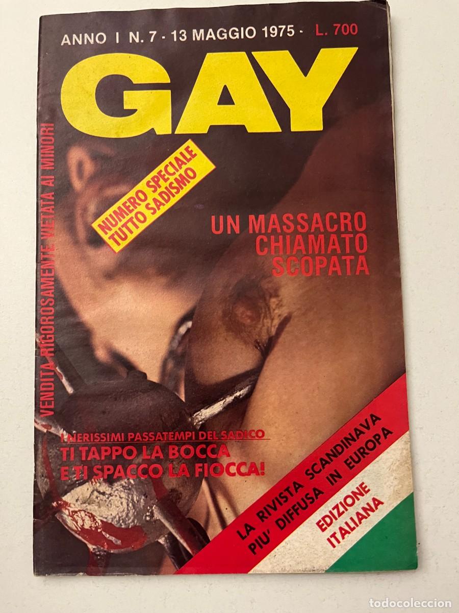 Revistas: (32/10/24) 1 Italian vintage magazine GAY n.7 -bizzarre-orgy-lesbian-gay-(vedi foto)