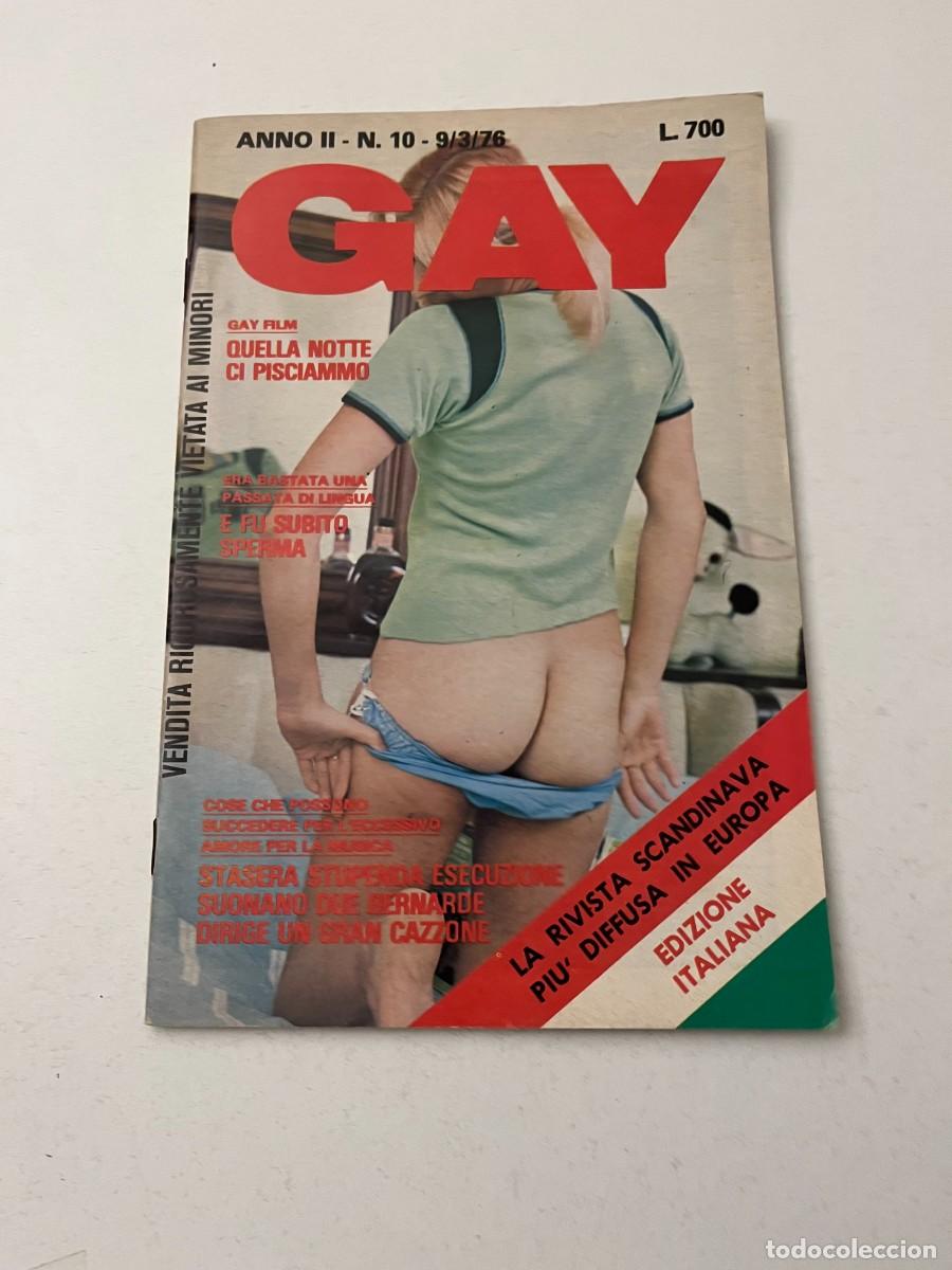Revistas: (32/10/24) 1 Italian vintage magazine GAY n.10 -bizzarre-orgy-lesbian-gay-(vedi foto)