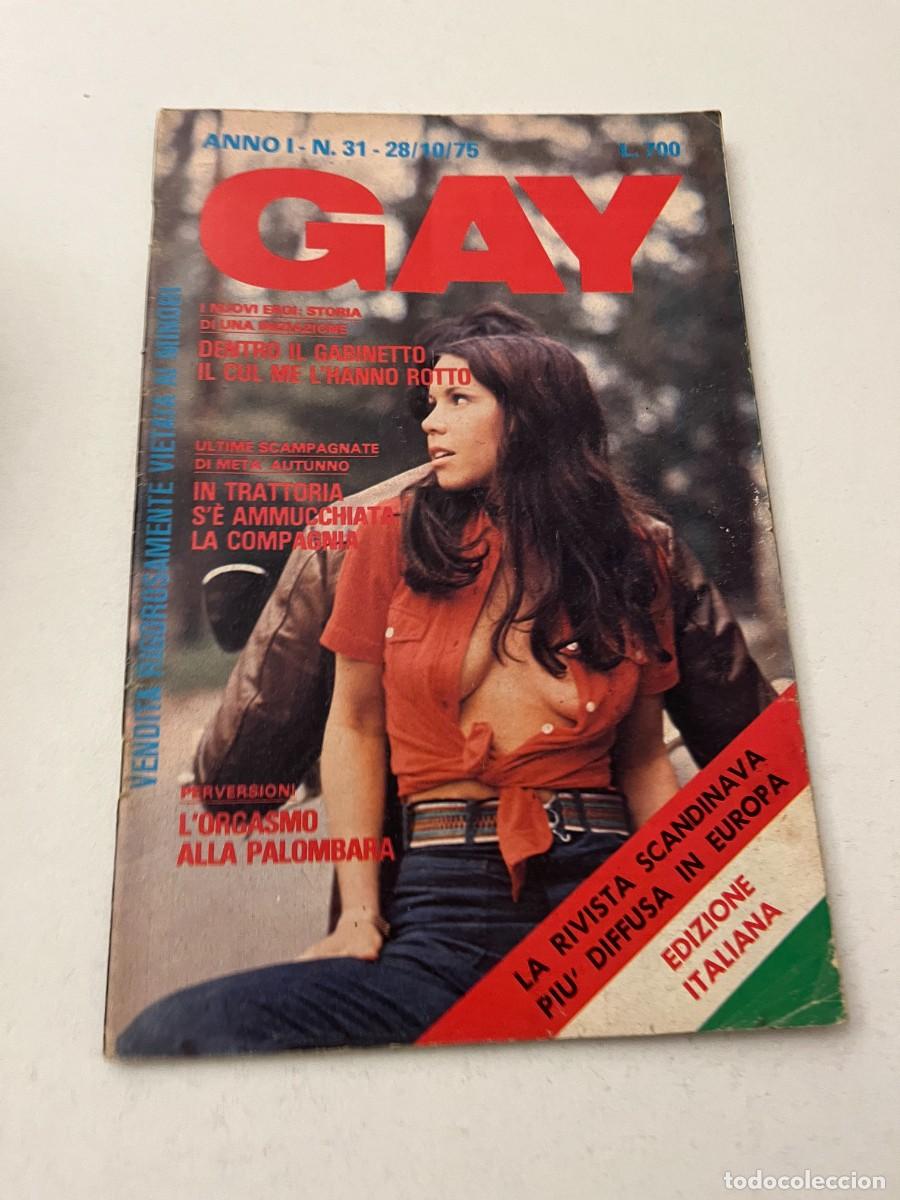 Revistas: (32/10/24) 1 Italian vintage magazine GAY n.31 -bizzarre-orgy-lesbian-gay-(vedi foto)