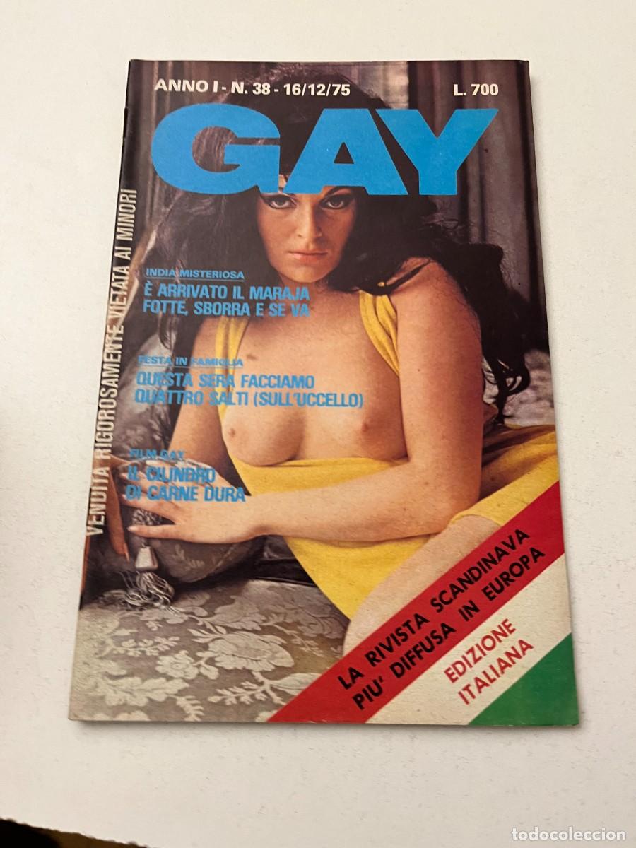 Revistas: (32/10/24) 1 Italian vintage magazine GAY n.38 -bizzarre-orgy-lesbian-gay-(vedi foto)
