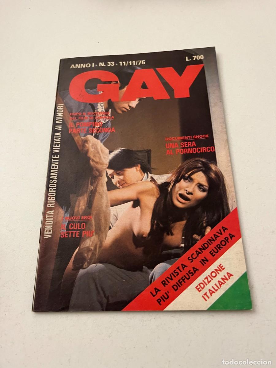 Revistas: (32/10/24) 1 Italian vintage magazine GAY n.33 -bizzarre-orgy-lesbian-gay-(vedi foto)