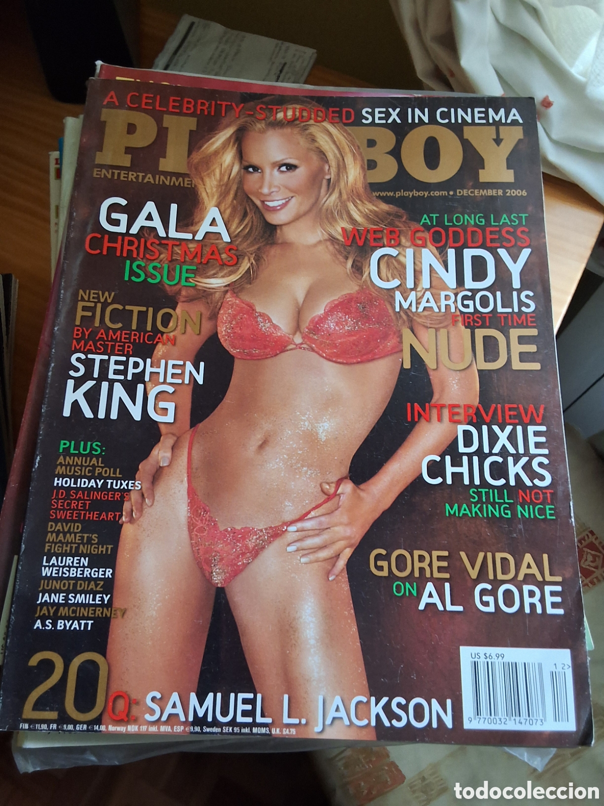 Zeitschriften: Playboy americano mensual revista erotica desnudos mujeres 2006/12 Cindy Margolis