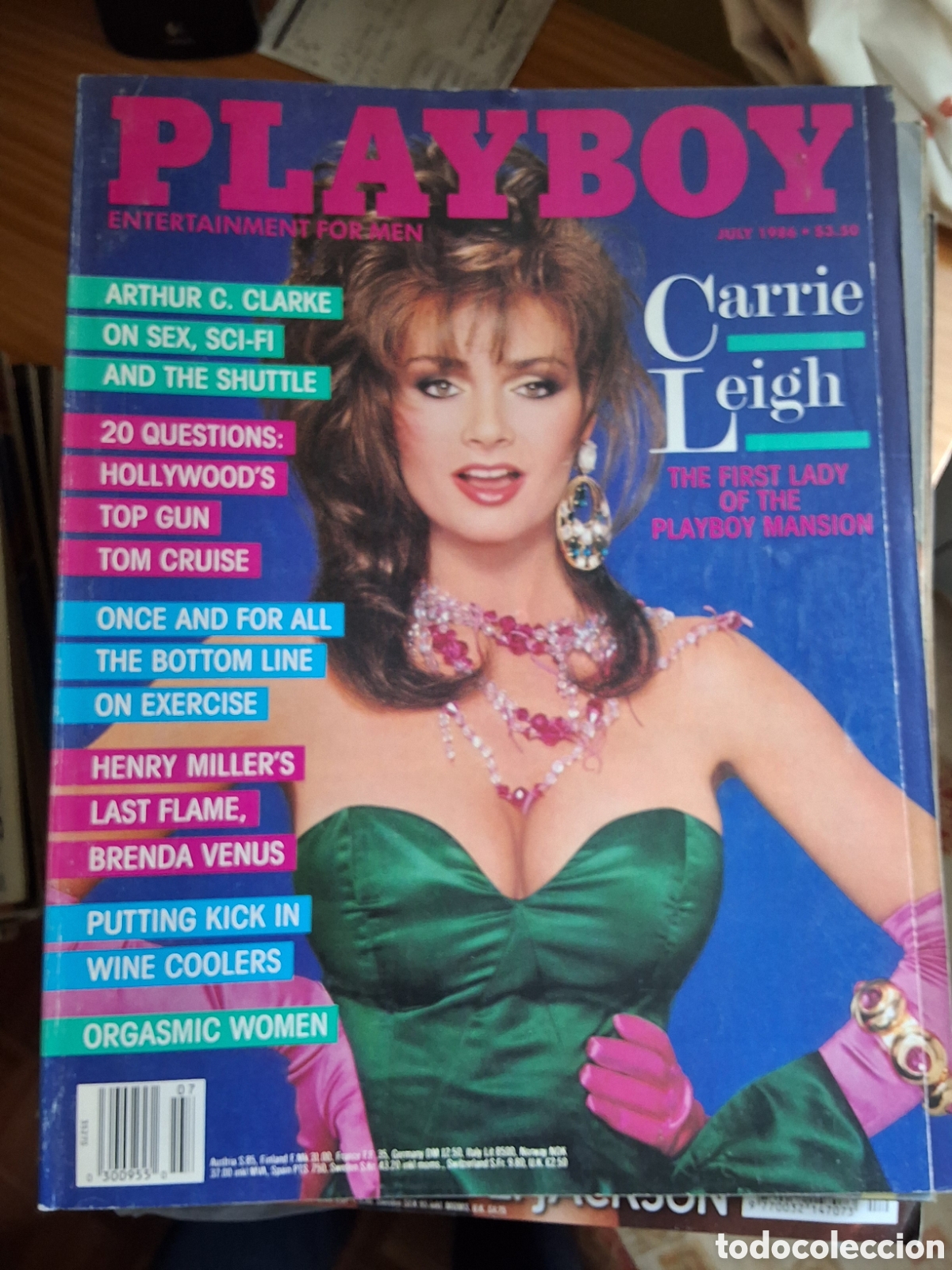 Zeitschriften: Playboy americano mensual revista erotica desnudos mujeres 1986/7 Carrie Leigh