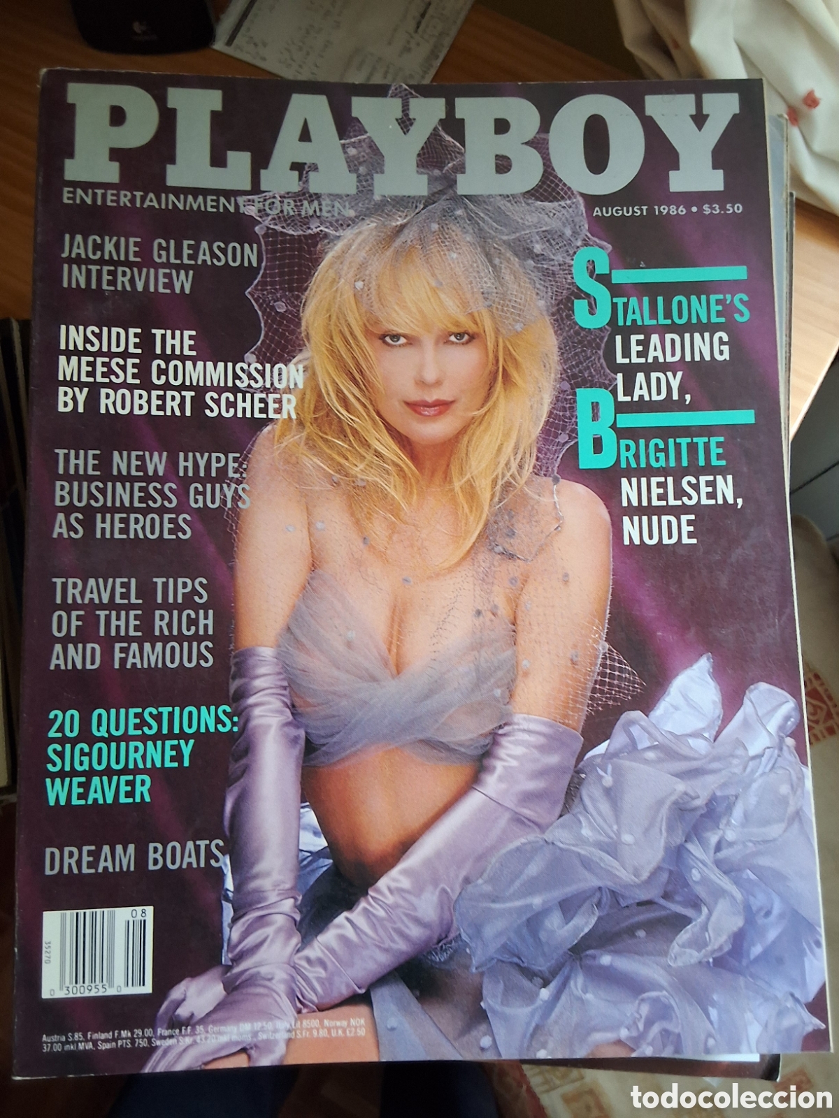 Zeitschriften: Playboy americano mensual revista erotica desnudos mujeres 1986/8 Yuliis Ruval