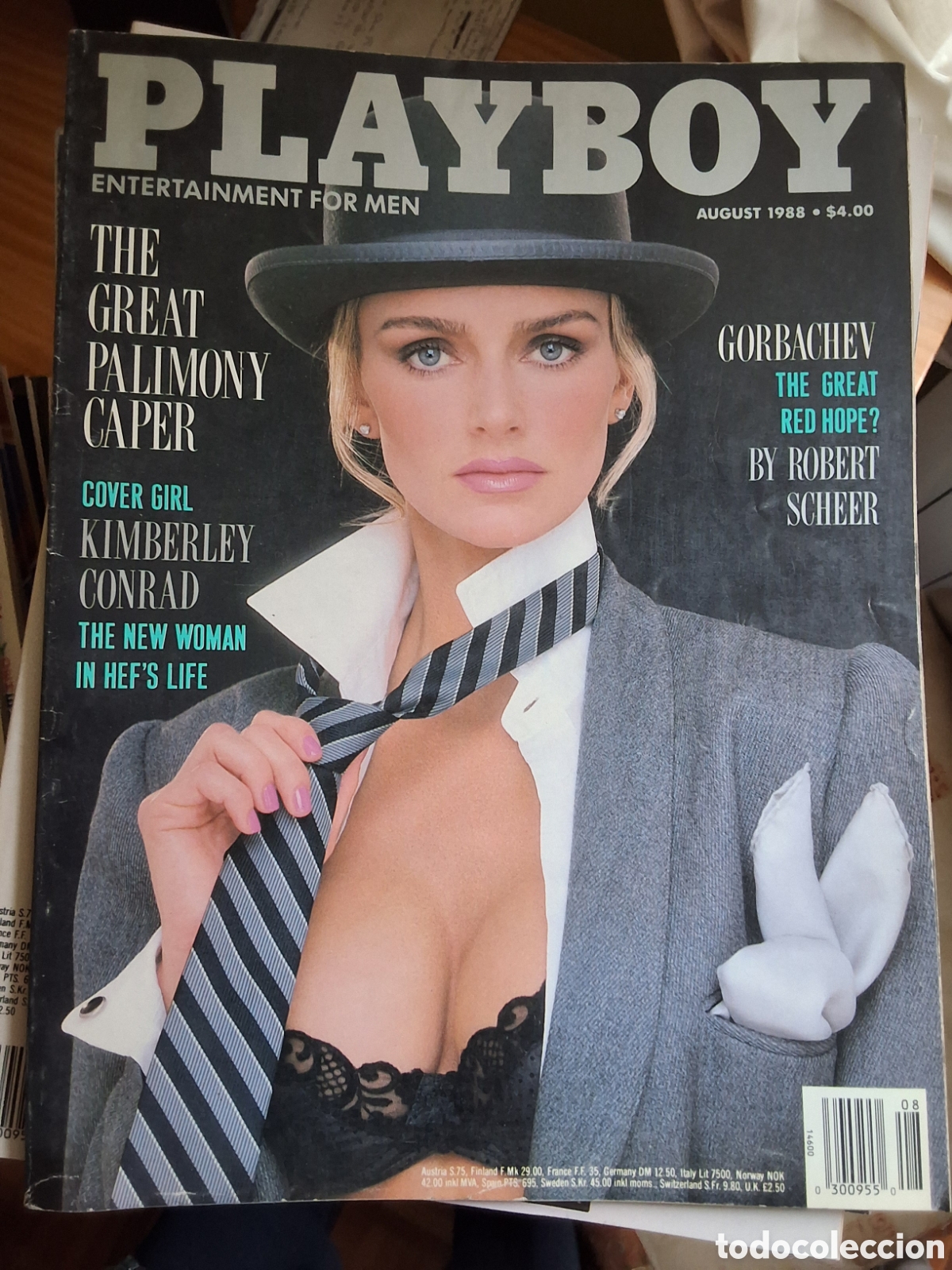 Zeitschriften: Playboy americano mensual revista erotica desnudos mujeres 1988/8 Kimberly Conrad