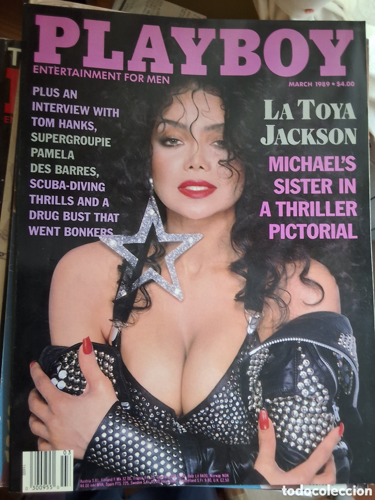 Zeitschriften: Playboy americano mensual revista erotica desnudos mujeres 1989/3 La toya Jackson