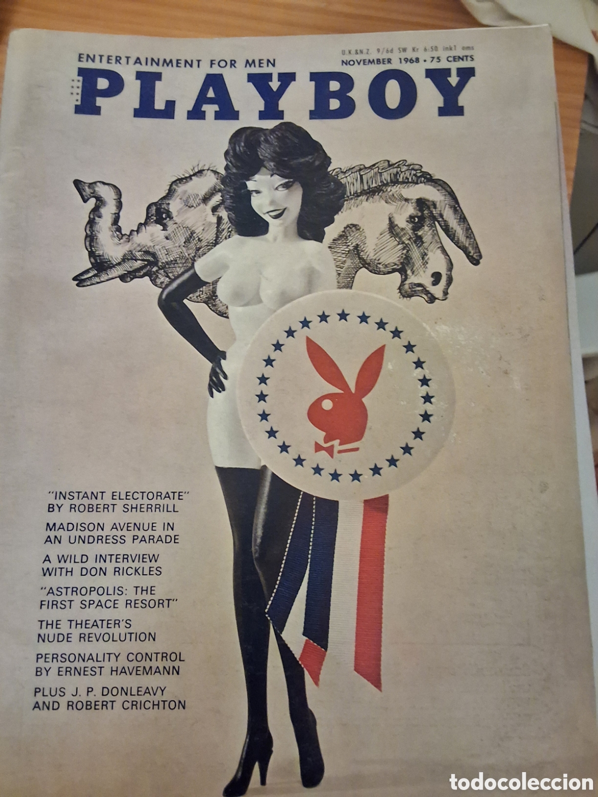 Journals: Playboy americano mensual revista erotica desnudos mujeres 1968 noviembre