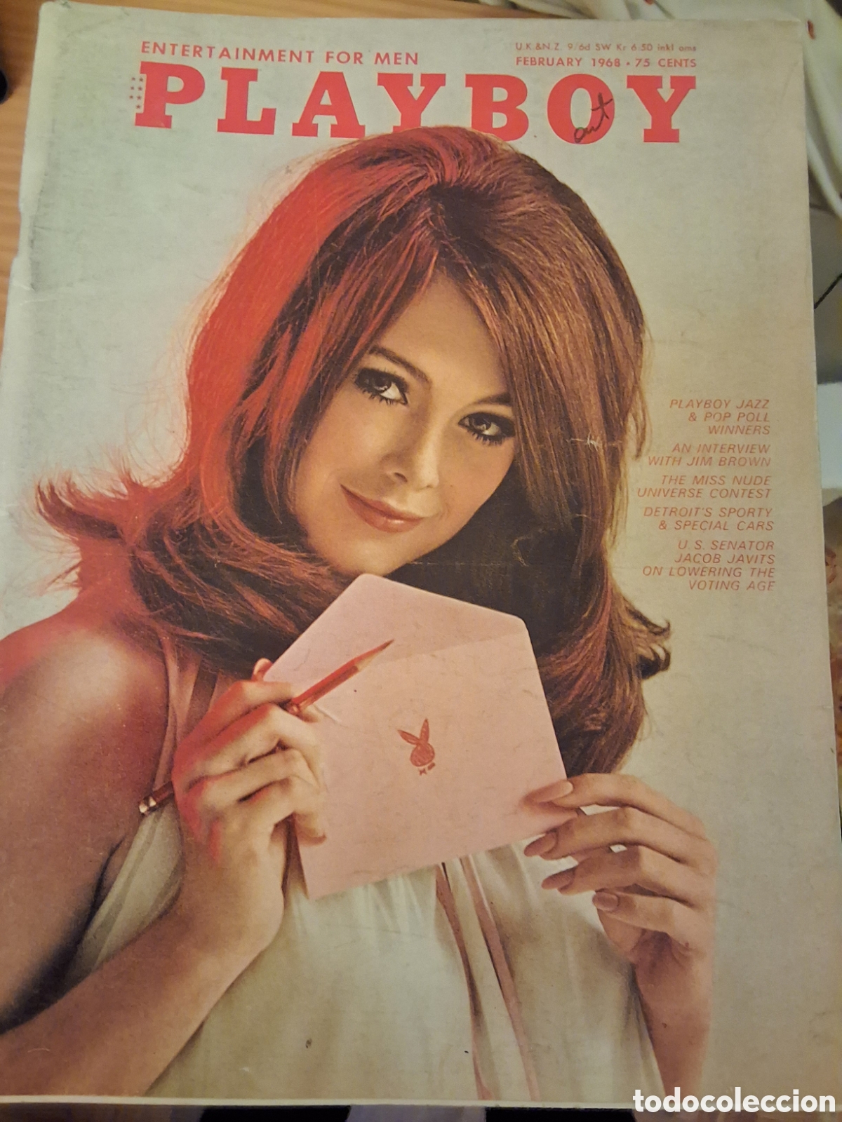 Journals: Playboy americano mensual revista erotica desnudos mujeres 1968 febrero