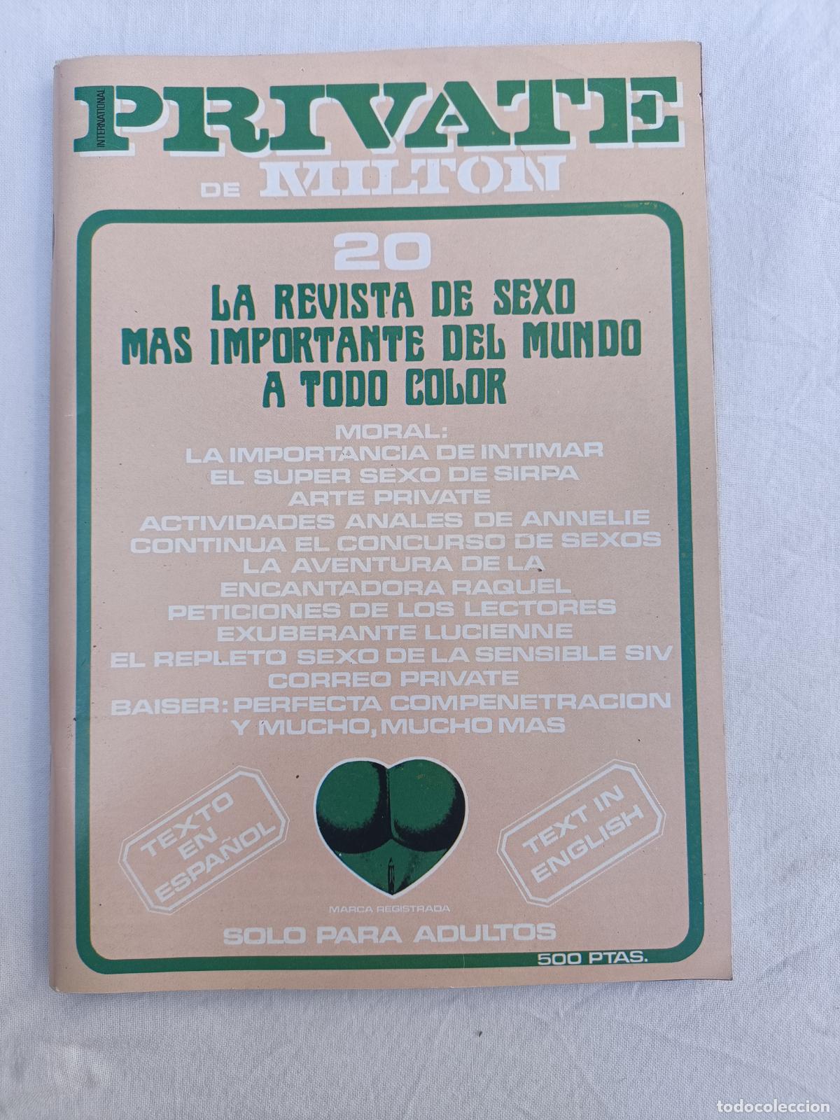 Zeitschriften: PRIVATE 20. REVISTA EROTICA PARA ADULTOS. LA REVISTA DE SEXO MAS IMPORTANTE DEL MUNDO