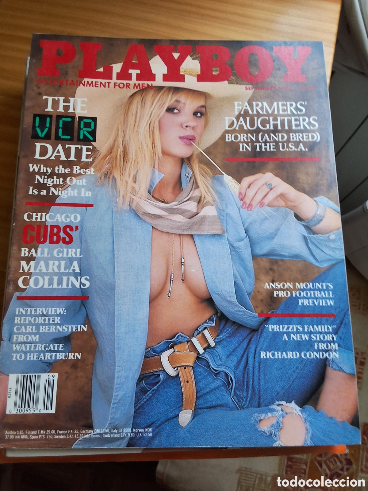 Journals: Playboy americano mensual revista erotica desnudos mujeres 1986/9 Julie Mc Cullough