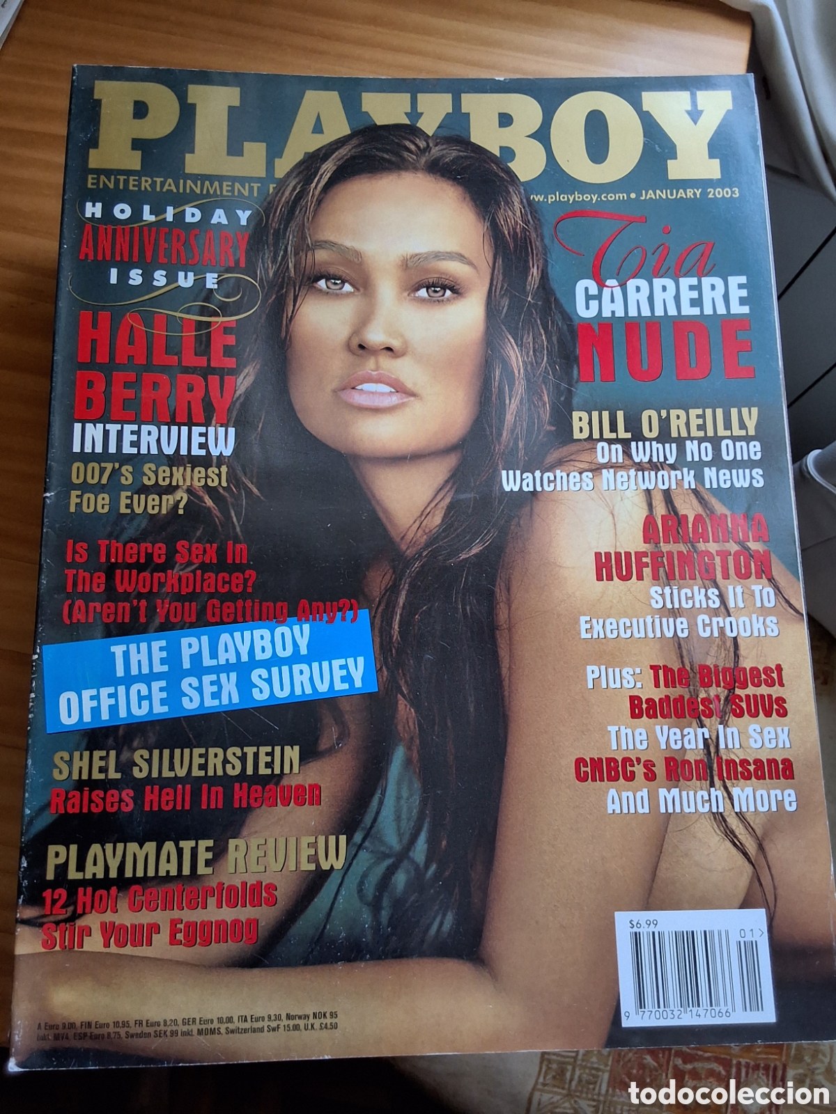 Journals: Playboy americano mensual revista erotica desnudos mujeres 2003 enero Tia Carrere